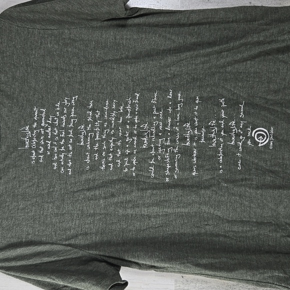 love this life green short sleeve tshirt juniors size XL - Picture 3 of 7